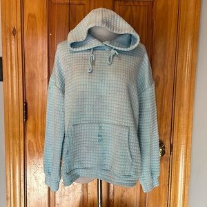 Tye dye waffle hooded sweatshirt
